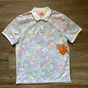 NWT Nike Golf US Open Jason Day Floral Polo AV5240-900 Sz Large